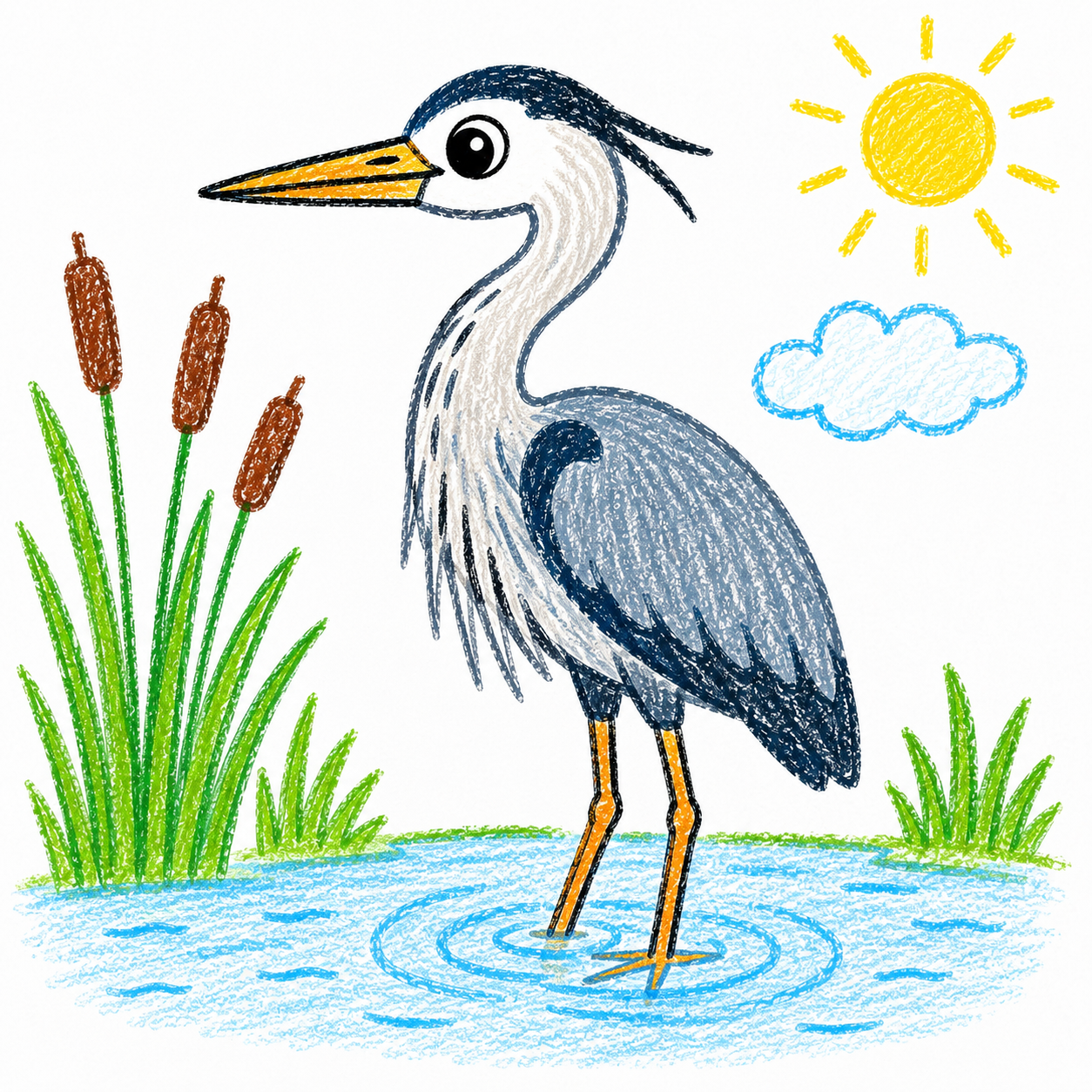 Cover art for The Super-Still, Super-Fishing Heron